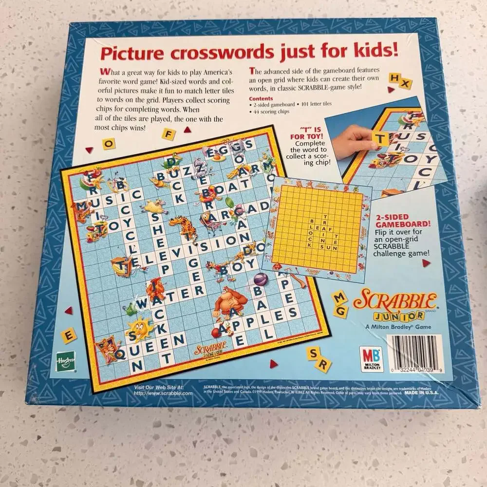 VTG Scrabble Junior Board Game by HASBRO